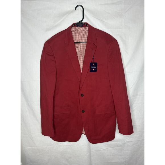 saddlebred 40L red suit jacket NWT - Picture 1 of 10